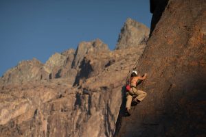 Mountain and rock climbing